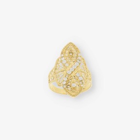 Anillo oro 18kt y circonita